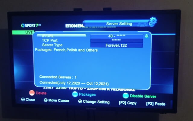 Patch Codes For forever server enabled receiver