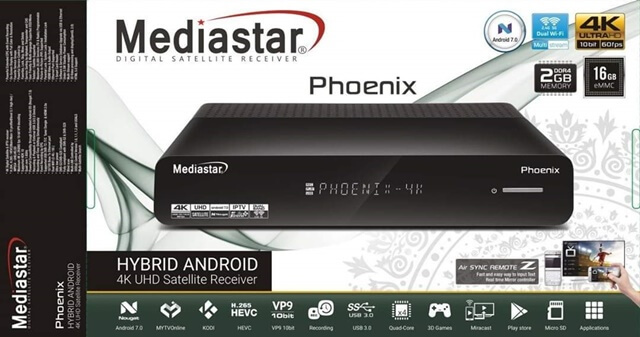 Mediastar Phoenix Satellite & Android 4K UHD Receiver Review