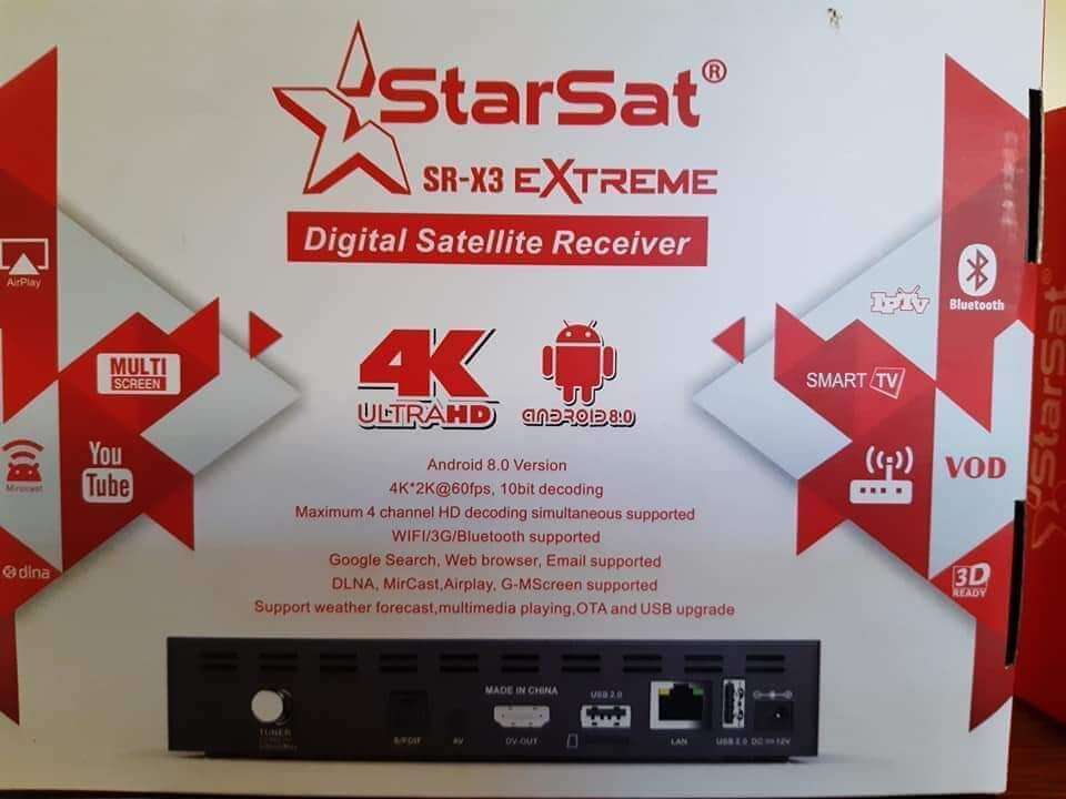 Starsat SR-X3 Extreme 4K Receiver Review And Price