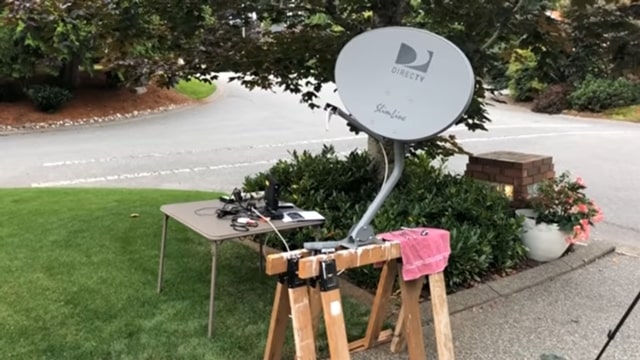 Adjusting A DirecTV Satellite Dish