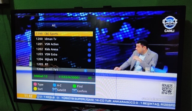 IDMAN TV And CBC Sports On Intelsat 12/904 At 45.0E