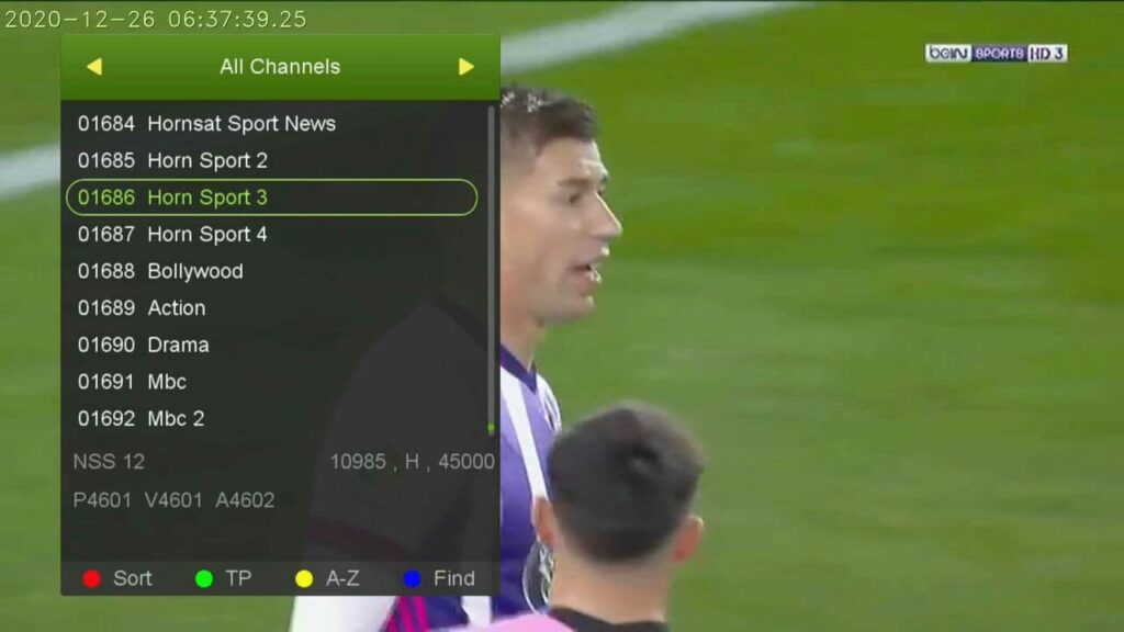 Hornsat Sports Package On NSS-12 At 57.0E