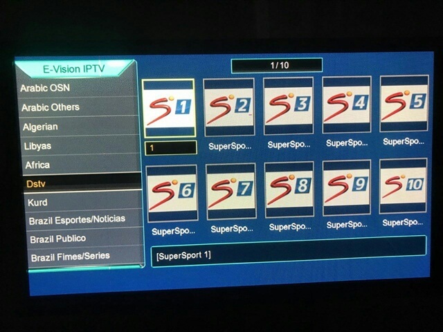 E-Vision IPTV For Sunplus Receiver