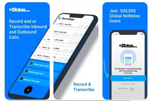 Recordings on an iphone