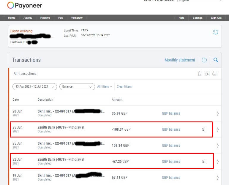 How To Receive Funds In Nigeria Using Payoneer