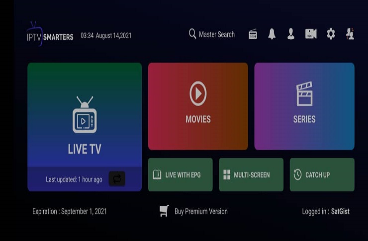 IPTV Smarters Pro App using DStv IPTV Account