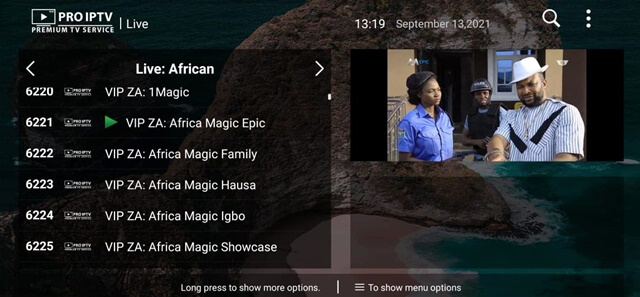 Download Pro IPTV App