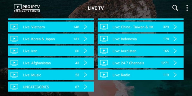 Iran, Iraq, China, Malaysia Channels