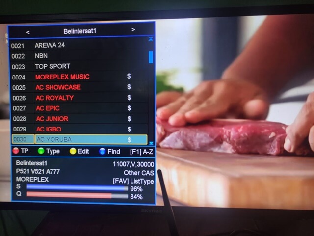 Moreplex Frequency On Belintersat 1 at 51.5e