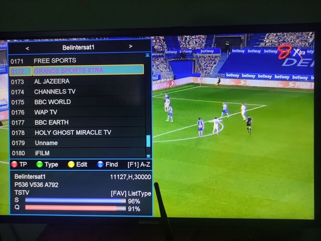 TStv Frequency On Belintersat 1 at 51.5°e
