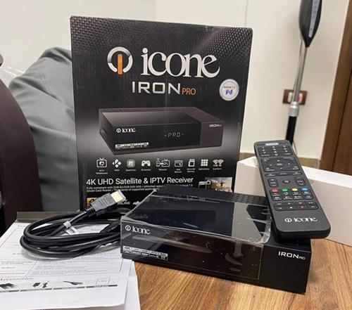 Icone Iron Pro 4K Android And Satellite Receiver