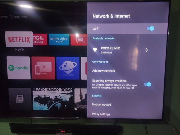 How To Connect TCL Q6 Series Android TV To Wi-Fi And Ethernet