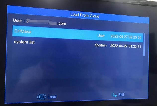 Load From Cloud Mango settings