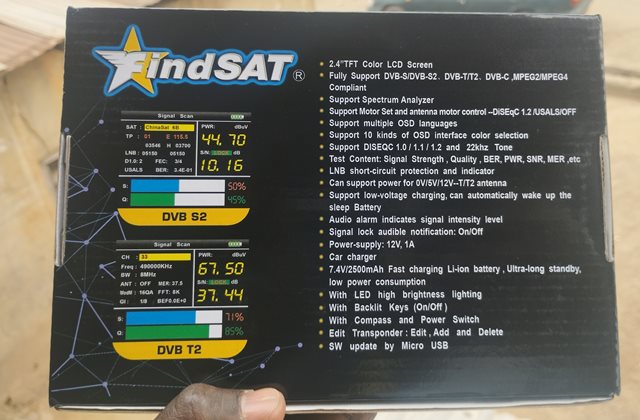 Findsat VF-6800P Combo Digital Satellite Finder